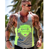 Summer men's bodybuilding vest gym fitness sleeveless shirt 2019 new men's cotton clothing fashion brand vest top