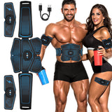 Abdominal Muscle Stimulator Trainer EMS Abs Weight Loss Fitness Equipment Training Electrostimulator Toner Exercise Sport Kit