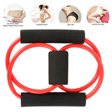 8 Word Elastic Band Yoga Chest Developer Rubber LOOP Latex Resistance Bands Fitness Equipment Stretch Training Crossfit