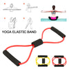 8 Word Elastic Band Yoga Chest Developer Rubber LOOP Latex Resistance Bands Fitness Equipment Stretch Training Crossfit