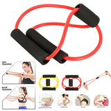 8 Word Elastic Band Yoga Chest Developer Rubber LOOP Latex Resistance Bands Fitness Equipment Stretch Training Crossfit