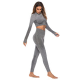 Winter Hot Sale Yoga Set Gym Set Gym Leggings Yoga Sport Leggings Sportswear For Women Sports Clothing Gym Fitness Clothing