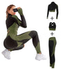 Seamless  Women Yoga Sets Female Sport Gym suits Wear Running Clothes women Fitness Sport Yoga Suit Long Sleeve yoga clothing