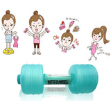 Dumbbells Women's Children's Water Filled Dumbbells 2 Water Bottle Dumbbells Fitness Exercise Equipment