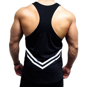 Men's Strong and handsome Casual vest bodybuilding Gyms tank top men Fitness Sleeveless Shirt Cotton undershirt fashion vest