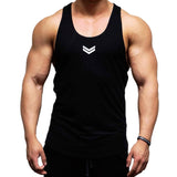 Men's Strong and handsome Casual vest bodybuilding Gyms tank top men Fitness Sleeveless Shirt Cotton undershirt fashion vest