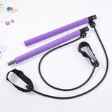 1PC Pilates Stick Yoga Resistance Bands Gym Equipment Elastic Bands Fitness Training Body Crossfit Gym Rubber Tube yoga pilates